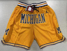 Michigan Yellow Four Bags NBA Pants