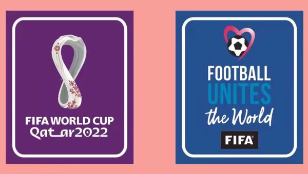 FIFA WORLD CUP QATAR 2022 Purple And Blue Rubber Patch (You can buy it alone OR tell us which jersey to print it on. ) 世界杯紫+蓝 胶章