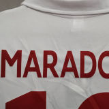1987-88 Napoli Away White Retro Soccer Jersey