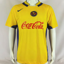 2004/05 Club America Home Yellow Retro Soccer Jersey