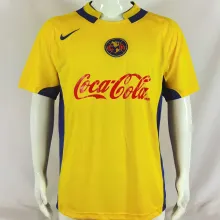 2004/05 Club America Home Yellow Retro Soccer Jersey