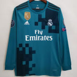 RONALDO # 7 RM 3rd Retro Long Sleeve Jersey 2017/18 (Have All Patch) (2017+12) 全套章 ★★