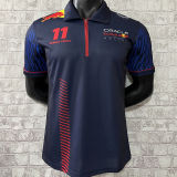 2023/24 Red Bull Racing No.11 Black F1 Team POLO T-Shirt (号码 11 有领 拉链)