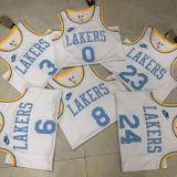 Lakers WESTBROOK #0 White Retro NBA Jerseys