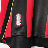 2006/07 AC Milan Home Long Sleeve Retro Soccer Jersey