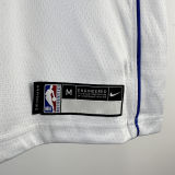 Mavericks IRVING #11 White Kids NBA Jersey 热压