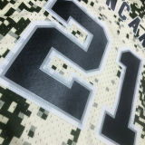 2013/14 Spurs DUNCAN #21 Camo Retro NBA Jerseys 热压