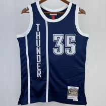 2015/16 KC Thunder DURANT #35 Dark Blue Retro NBA Jerseys 热压