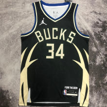 2023 Bucks ANTETOKOUNMPOL #34 Black NBA Jerseys