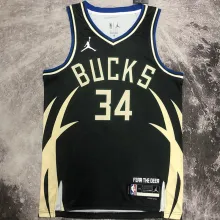 2023 Bucks ANTETOKOUNMPOL #34 Black NBA Jerseys