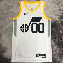 2023 Jazz CLARKSON #00 White NBA Jerseys