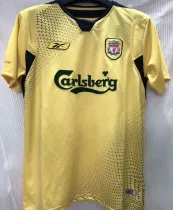 2004-2005 LFC Away Yellow Retro Soccer Jersey