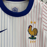 2024/25 France Away White Kids Soccer Jersey