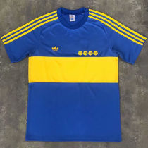 1981 Boca Home Retro Soccer Jersey