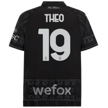 THEO #19 AC Milan x PUMA x Pleasures 4Th Black Fans Jersey 2023/24 ★★