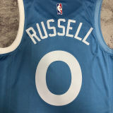 Timberwolves RUSSELL #0 Blue NBA Jerseys