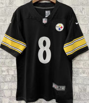 Men's Pittsburgh Steelers PICKETT # 8 Black NFL Jersey 钢人