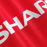 1994/96 M Utd Home Red Long Sleeve Retro Soccer Jersey