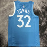 Timberwolves TOWNS #32 Blue NBA Jerseys