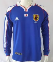 2000 Japan Home Blue Retro Long Sleeve Jersey
