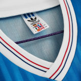 1990/91 Marseille Away Blue Retro Soccer Jersey