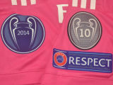 2014-2015 RM Red Retro Long Sleeve Soccer Jersey