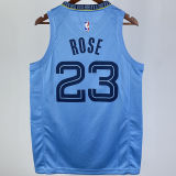 Grizzlies ROSE #23 Blue NBA Jerseys