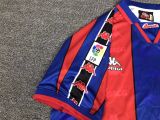 BA Home Red and Blue Retro Soccer Jersey 96-97(Name:RONALDO Number:9) ★★