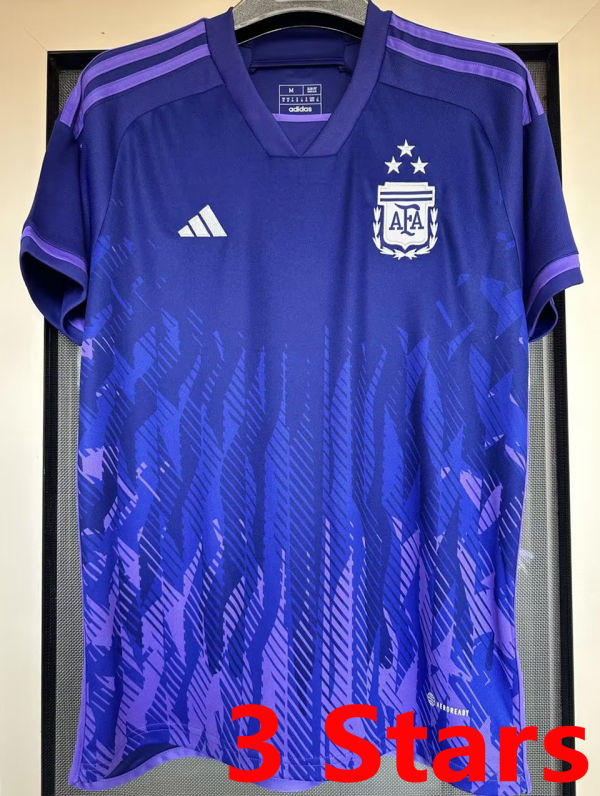 2022/23 Argentina 1:1 Quality Away Fans Jersey (3 Stars 3星)