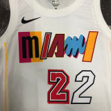 Miami Heat BUTLER #22 White City Edition NBA Jerseys