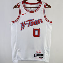 2023/24 Rockets WESTBROK #0 White City Edition NBA Jerseys