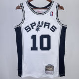 1993/94 Spurs ROOMAN #10 White Retro NBA Jerseys热压