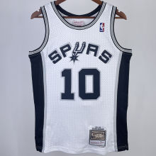 1993/94 Spurs ROOMAN #10 White Retro NBA Jerseys热压