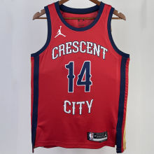 2023/24 Pelicans INGRAM #14 Red NBA Jerseys