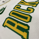 Rockets GREEN #4 White Retro NBA Jerseys