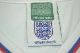 1982 England Home White Retro Soccer Jersey