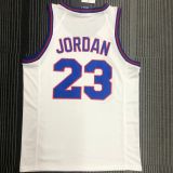 JORDAN # 23 Tune Squad Concept White NBA Jerseys Hot Pressed