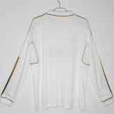 2011/12 RM Home White Retro Long Sleeve Soccer Jersey