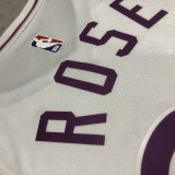 Timberwolves ROSE #25 White Pink NBA Jerseys
