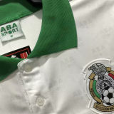 1995 Mexico Away White Retro Soccer Jersey