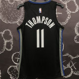 Warriors THOMPSON #11 Black Grey NBA Jerseys