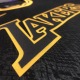LA Lakers Before #8 After Bryant #24 Black Snake NBA Jerseys Hot Pressed前8后24