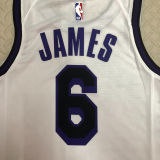 Lakers JAMES #6 White City Edition NBA Jerseys