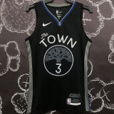 Warriors POOLE#3 Black Grey NBA Jerseys