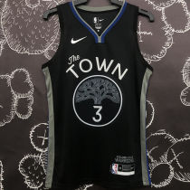 Warriors POOLE#3 Black Grey NBA Jerseys