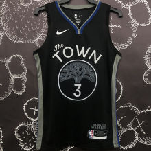 Warriors POOLE#3 Black Grey NBA Jerseys