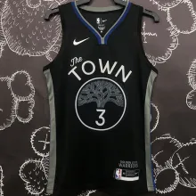 Warriors POOLE#3 Black Grey NBA Jerseys
