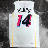 Miami Heat HERRO #14 White NBA Jerseys