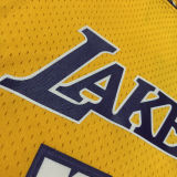 2008/09 Lakers BRYANT #24 Yellow Retro NBA Jerseys 热压