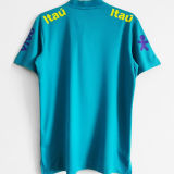 2021/22 Brazil Light Blue POLO Soccer Jersey有钮